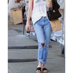 UGG slides- black leather